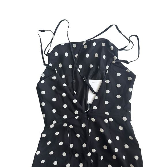 LOVERS + FRIENDS QUINCY BLACK POLKA DOT JUMPSUIT NWT SIZE XS - Picture 6 of 9